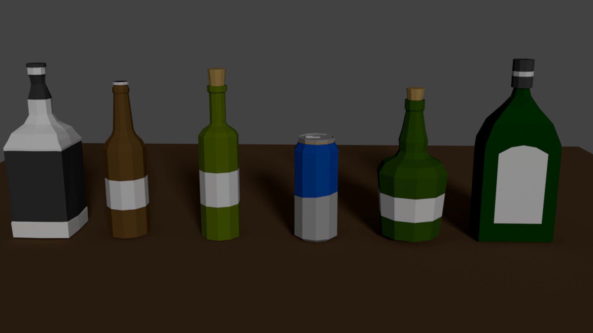 Lowpoly Bottles