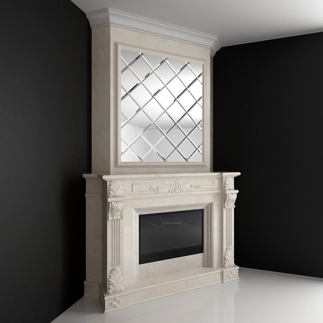 Corner fireplace