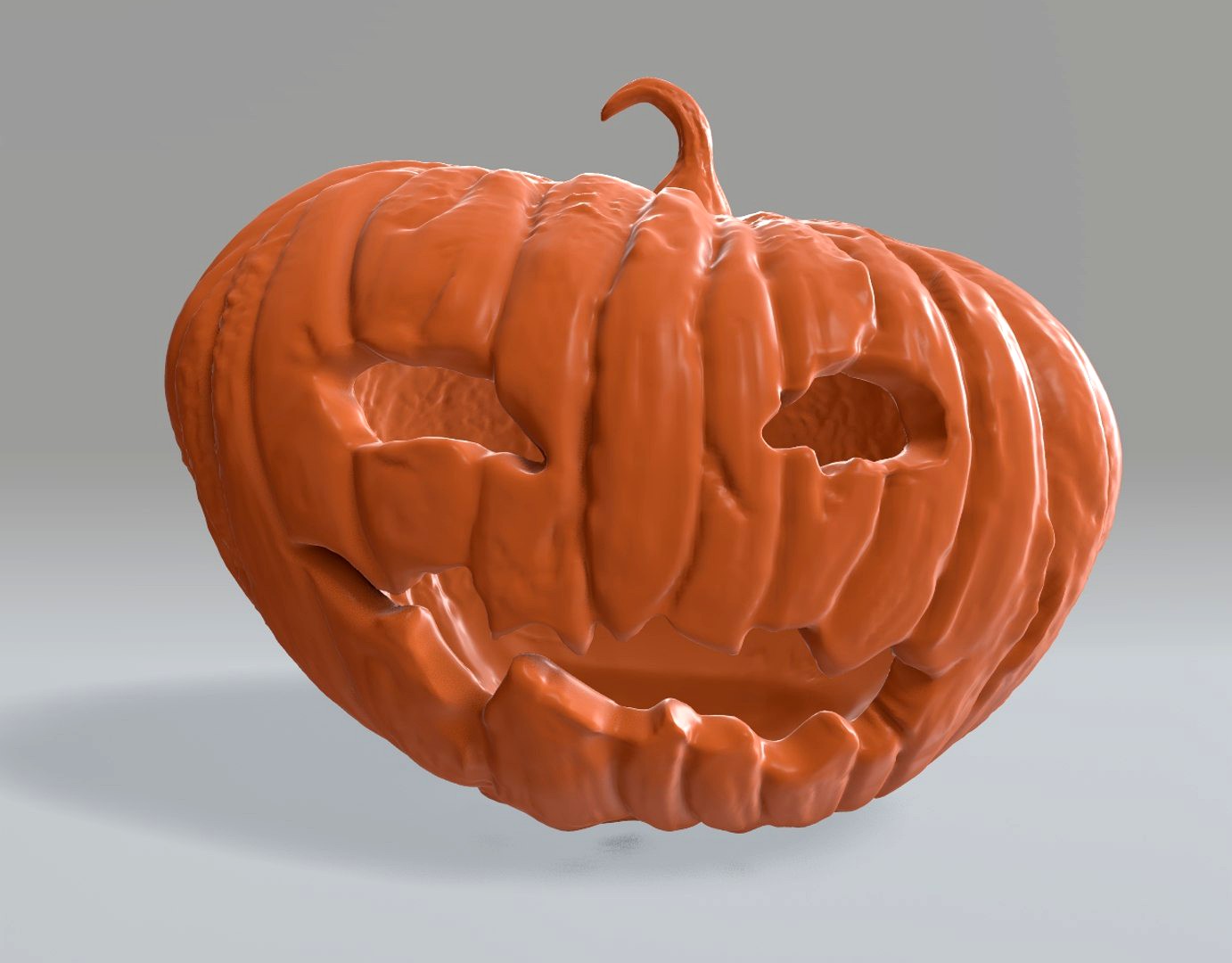 Lamp Jack. Pumpkin on Halloween. Suitable for 3D printing