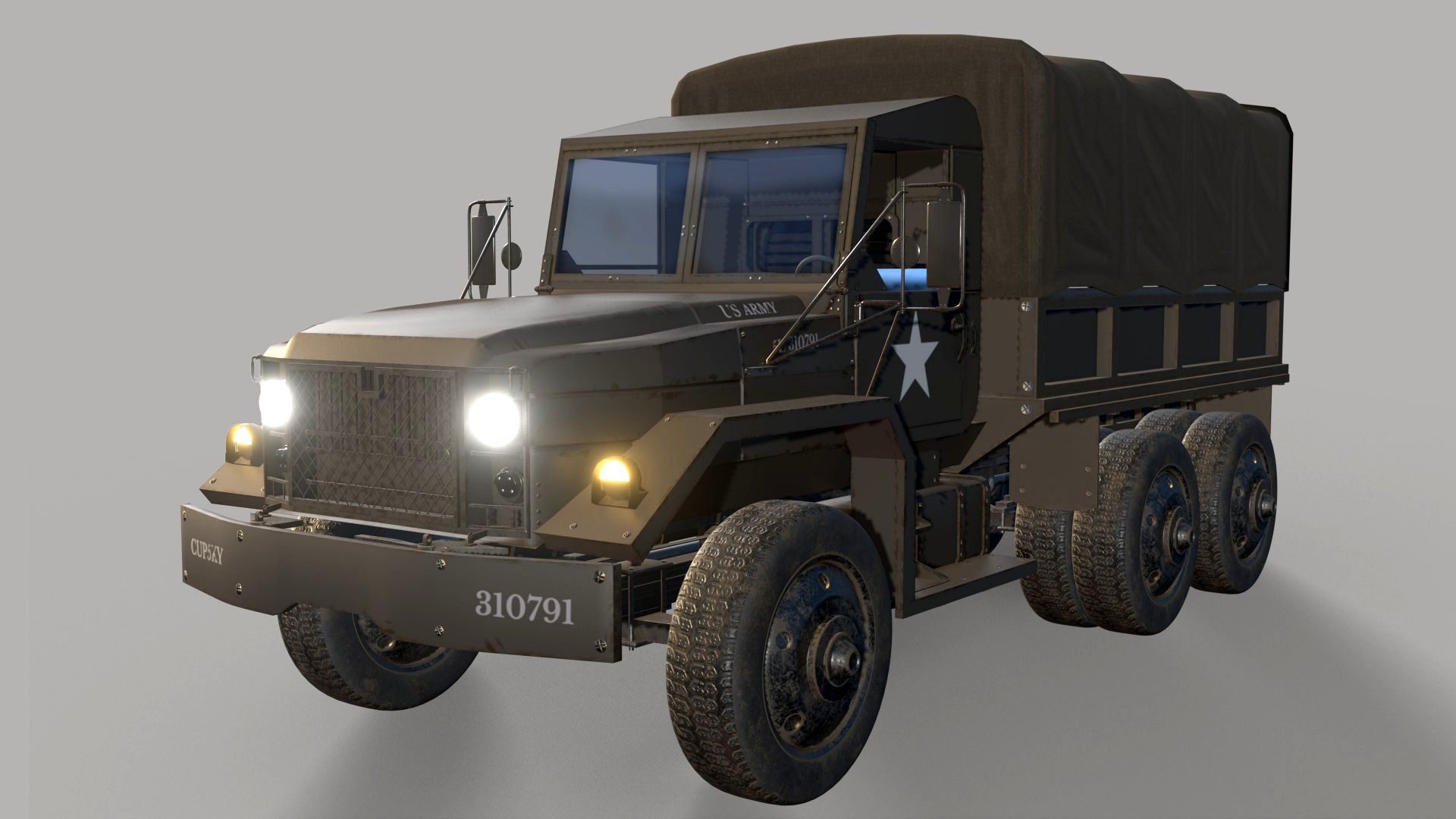 Jeep M35 Cargo Truck 3D model