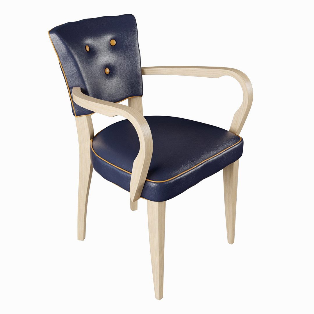 Anthropologie Premium Leather Promena Dining Armchair