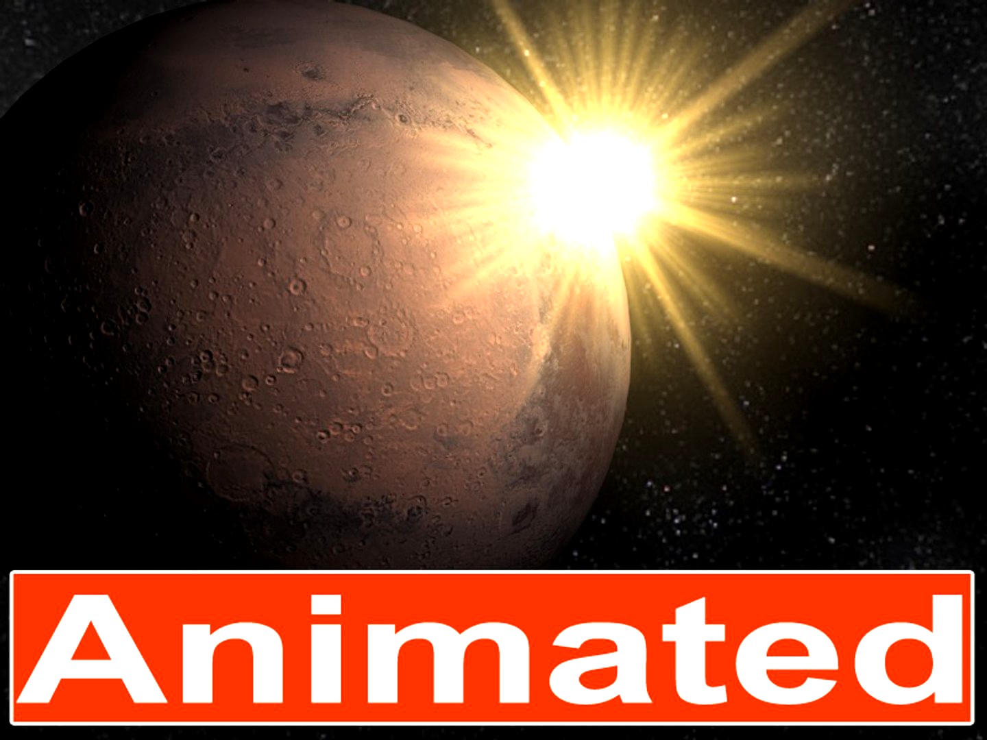 High-Res Animated Mars Planet