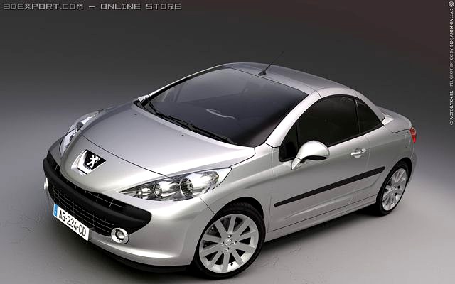 Peugeot 207CC 3D Model