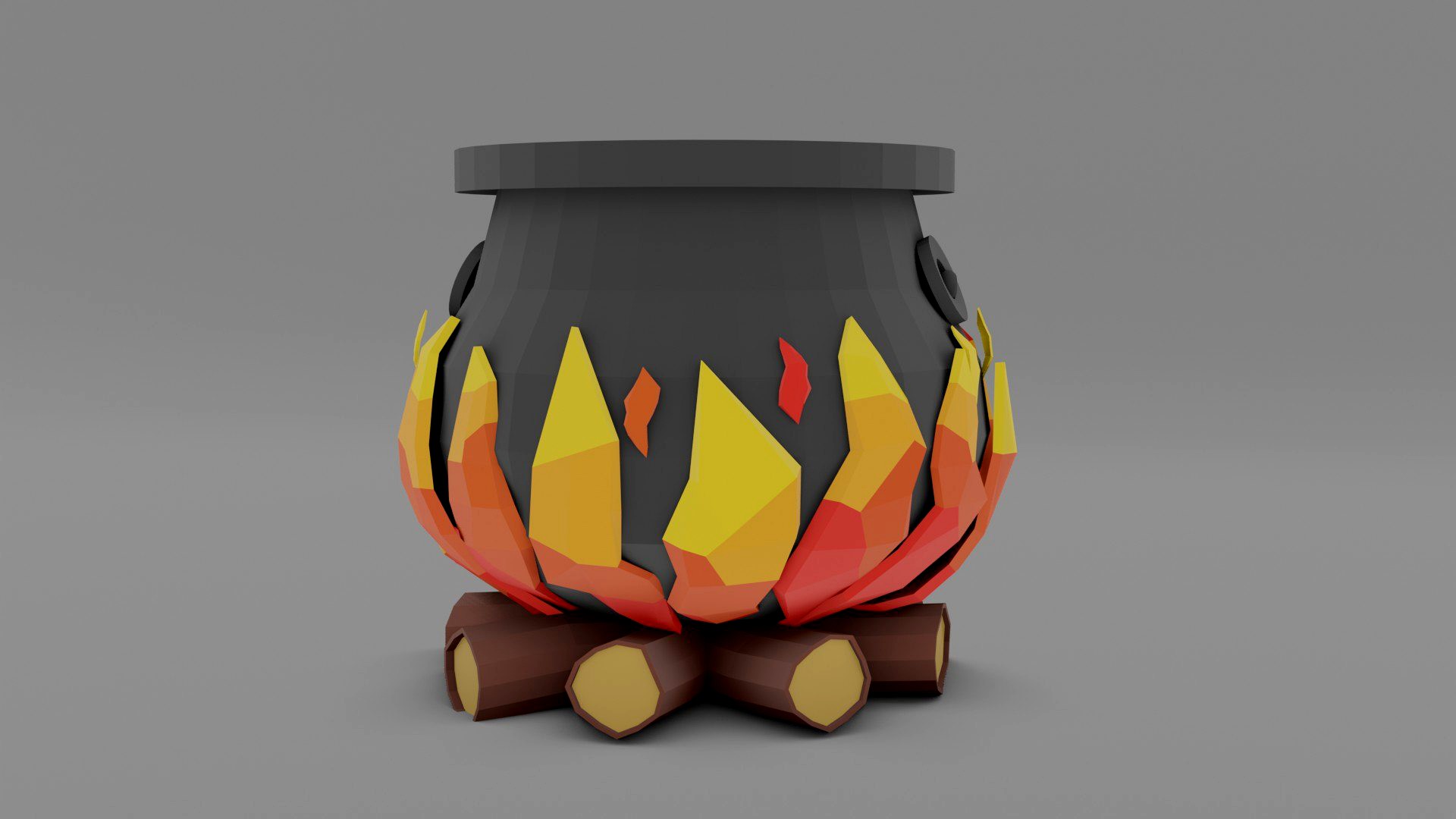 Lowpoly Cauldron