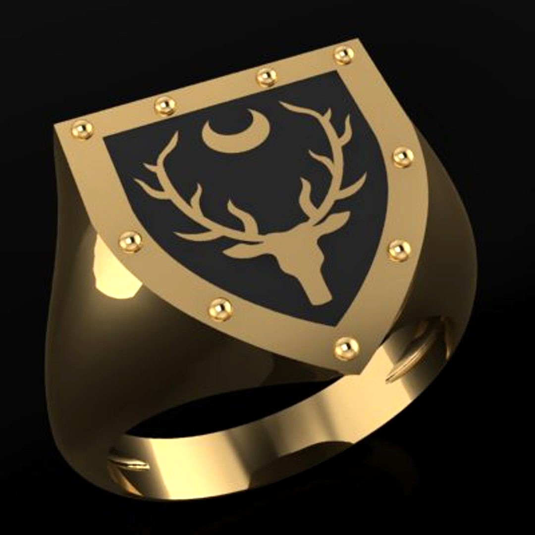 Enamel men Ring