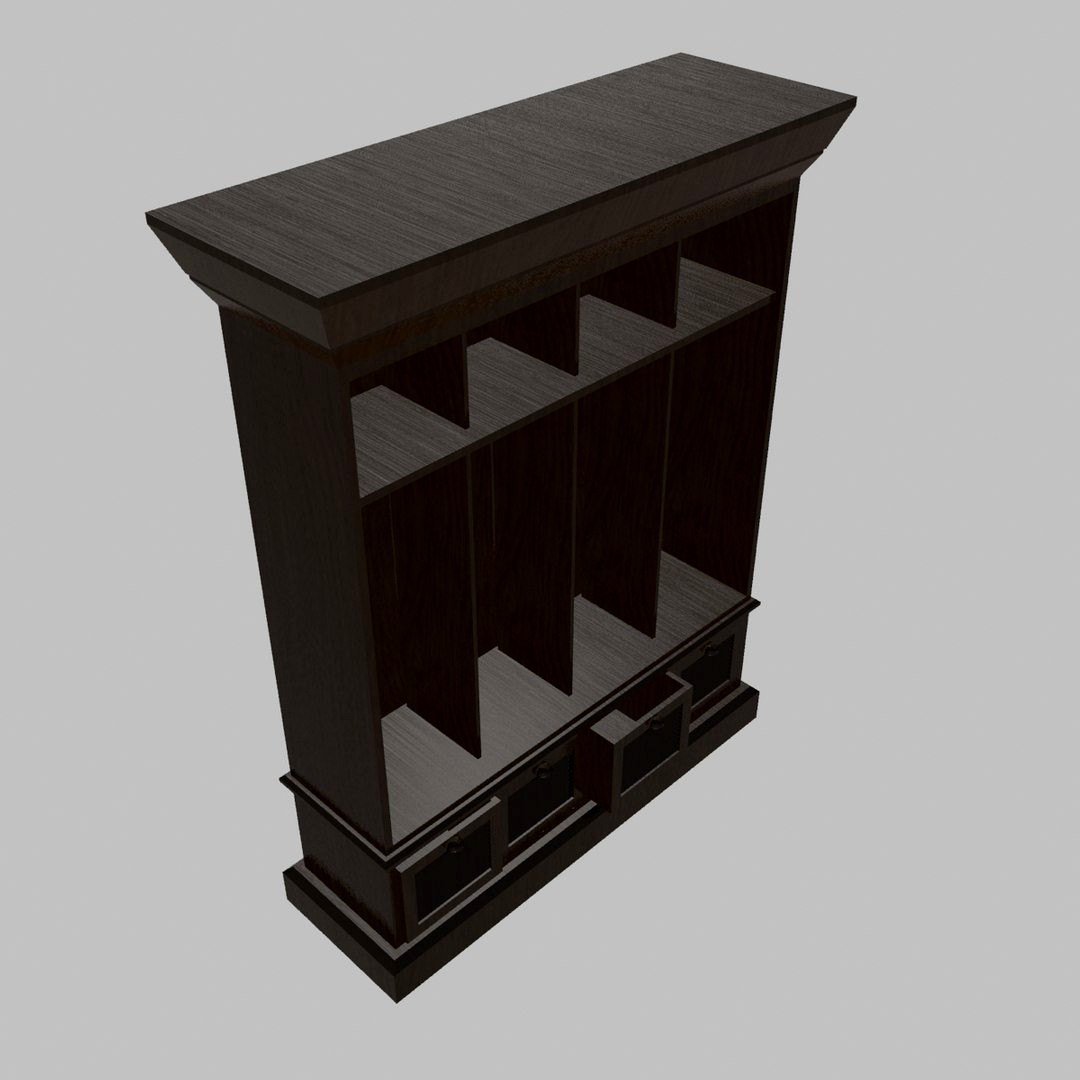 Four Bin Entry Locker