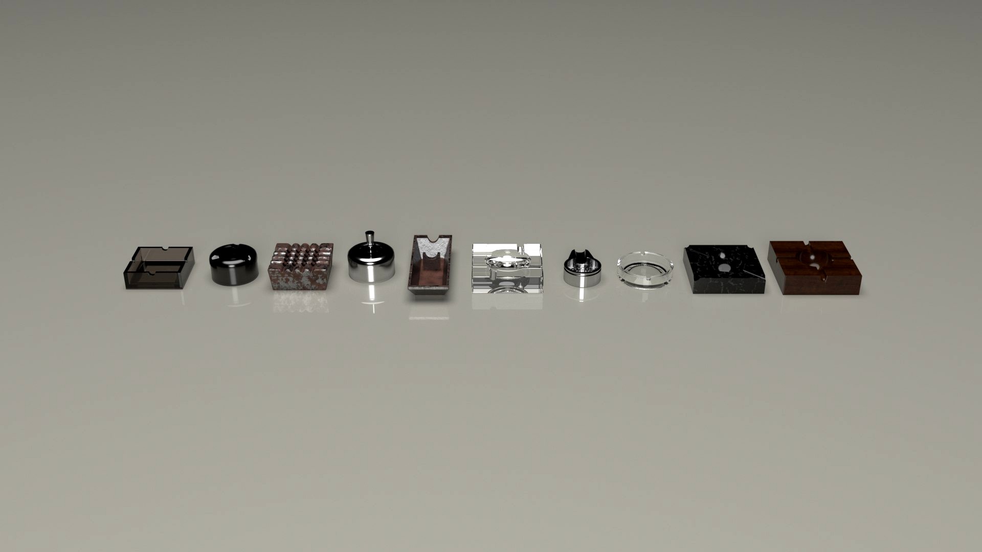 ASHTRAY PACK 10 ASHTRAYS 10 PACK