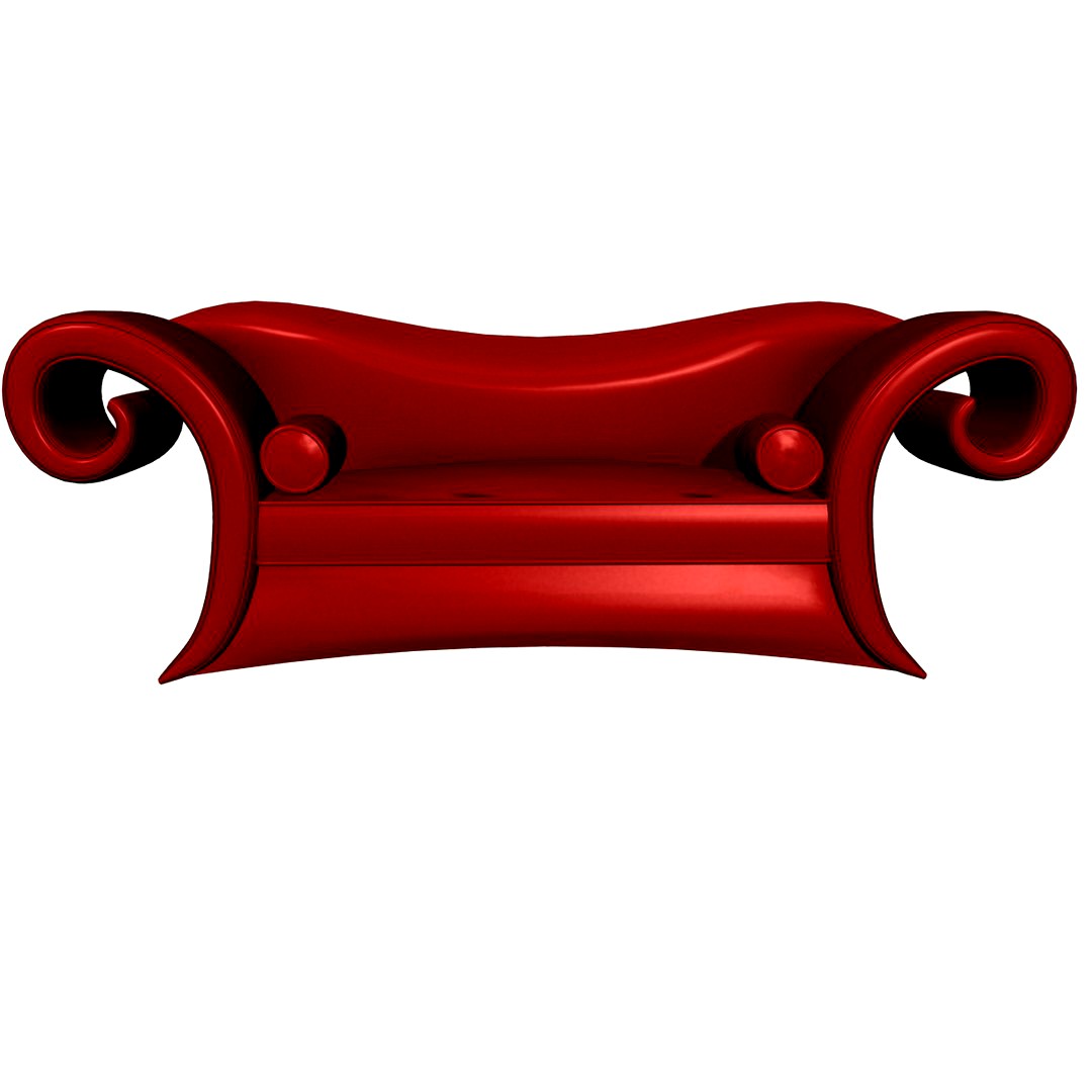 Sofa cuir rouge