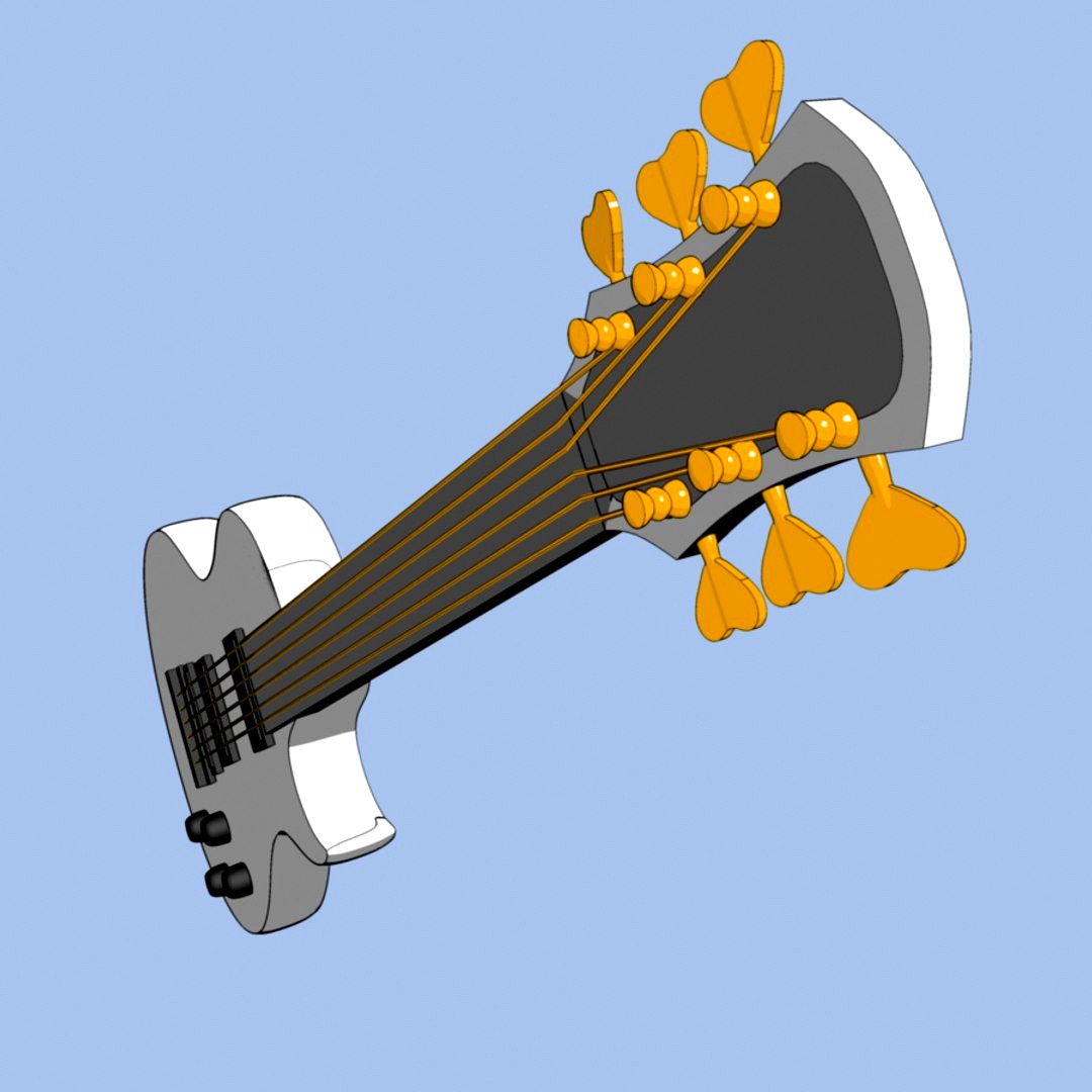 electric guitar les paul cartoon