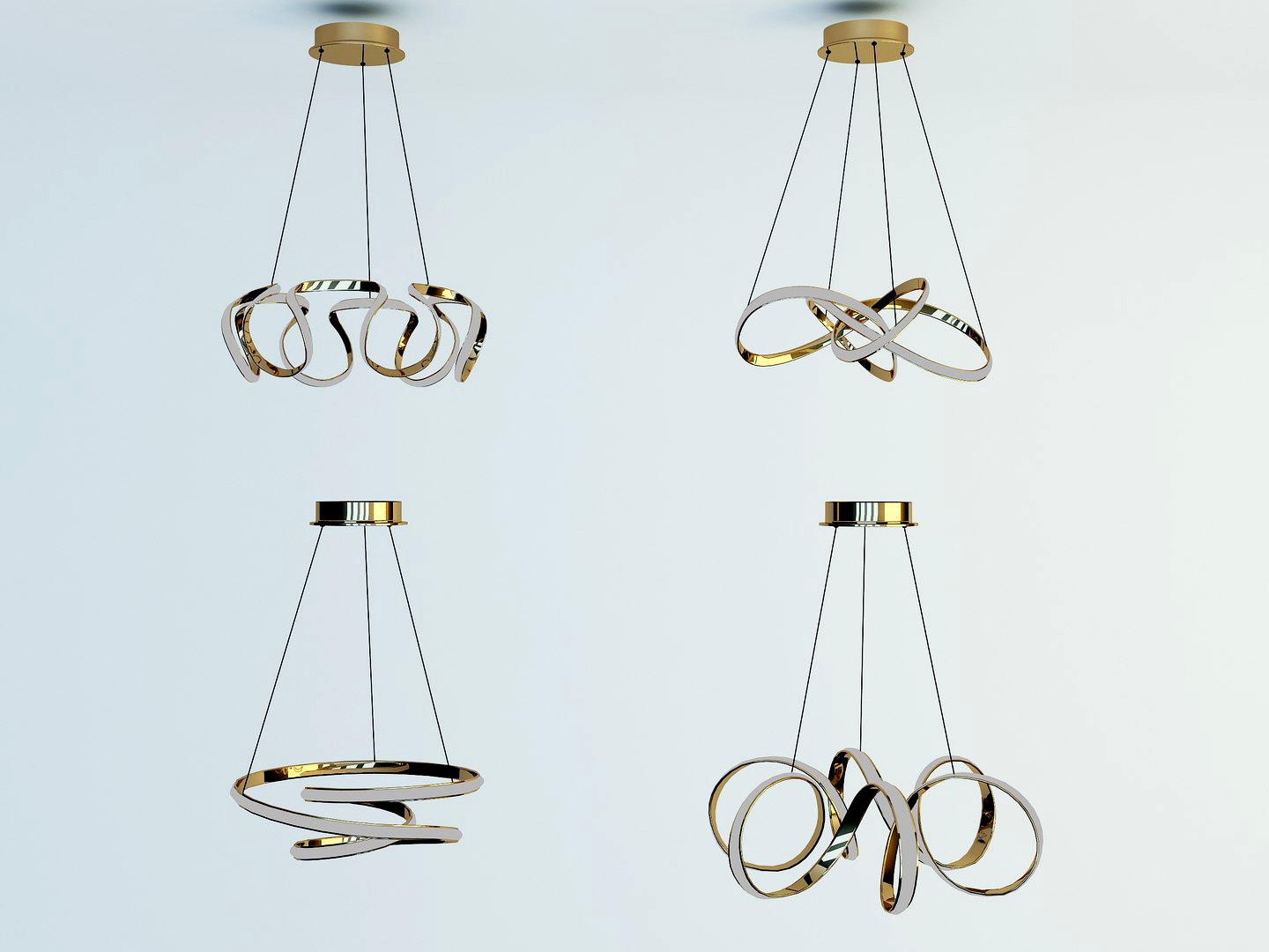 Fashion curve chandelier