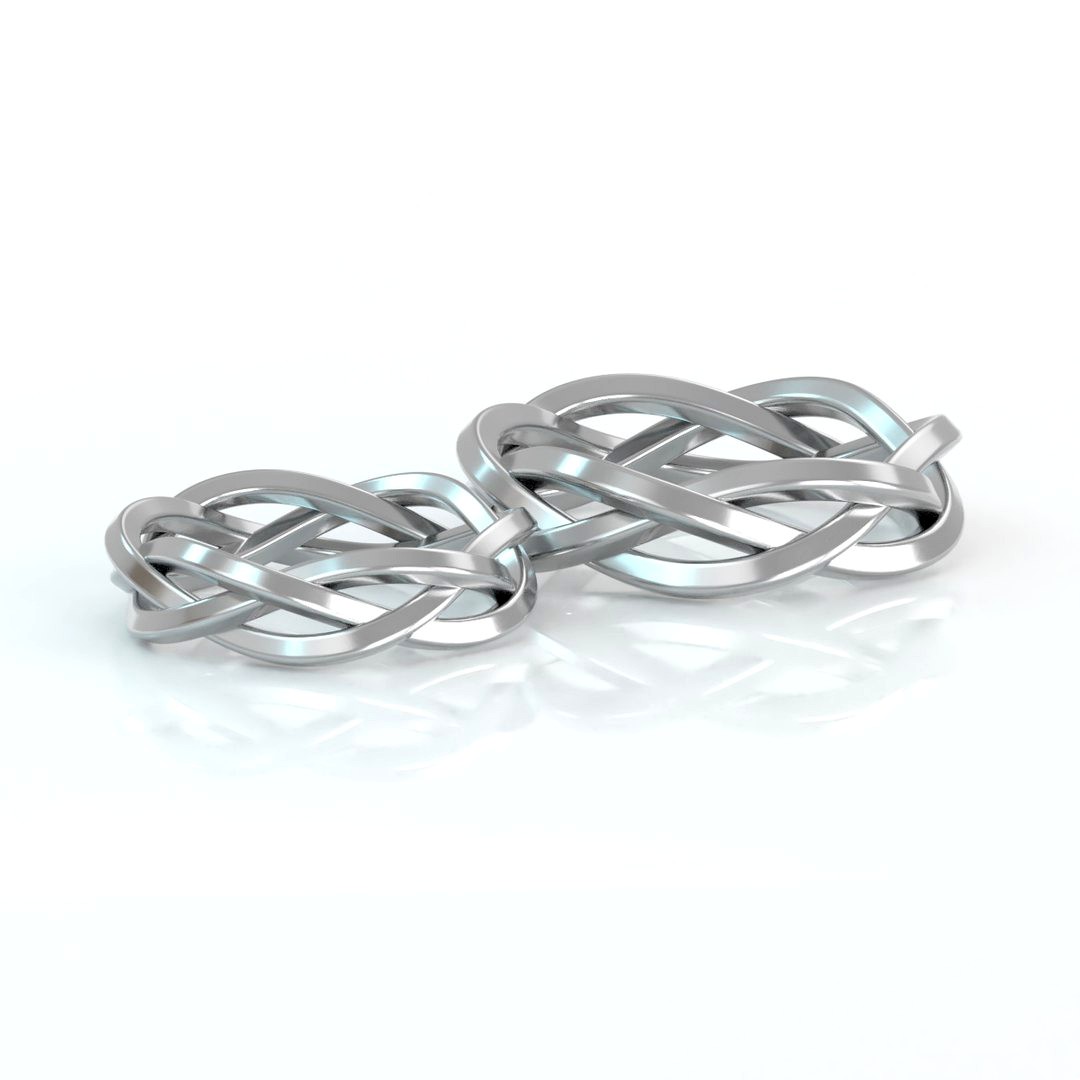 Wedding band Braided Ring 3D print model