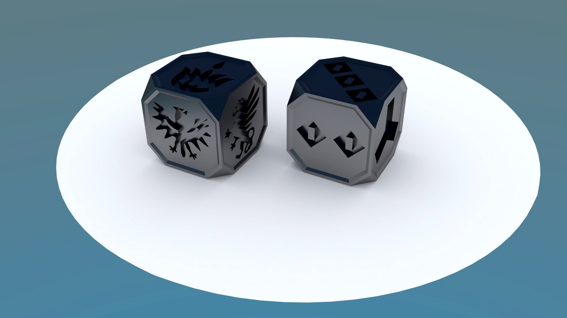 Action and Faction bones for Dune Dice Game - board game - Free 3D model