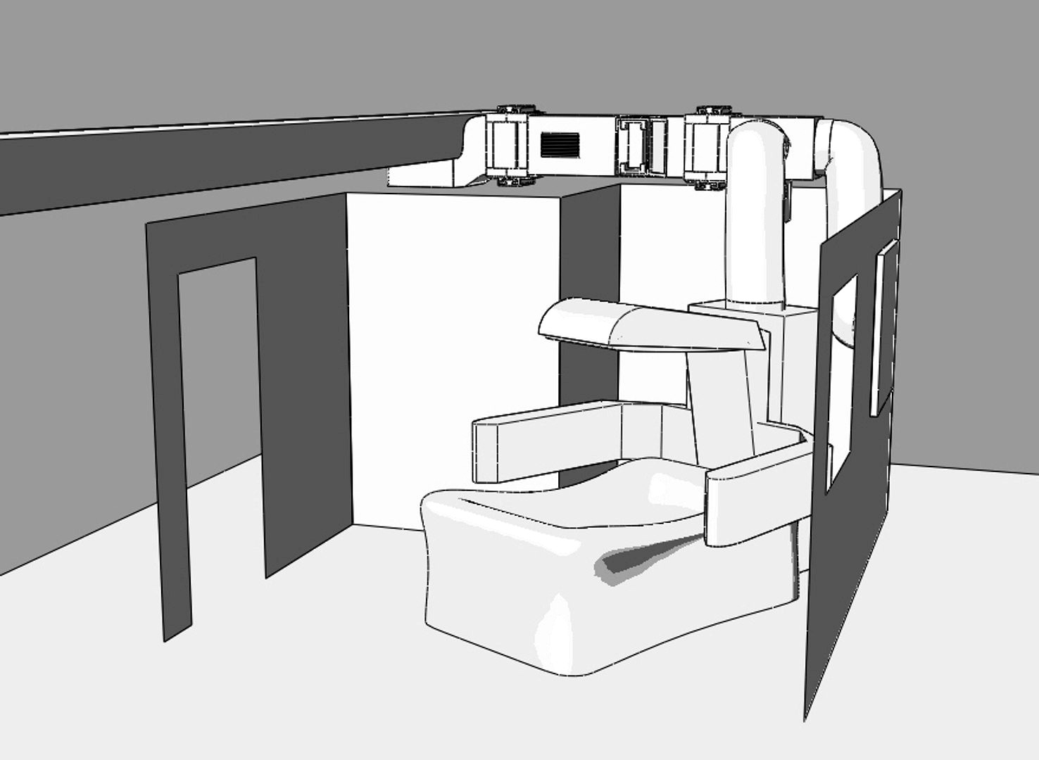 (Project) Tanning bed energy-saving plant with hot air conditioning and recycling