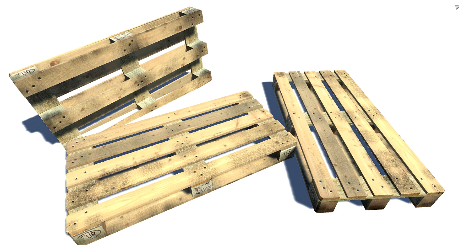 Wooden pallet euro sized