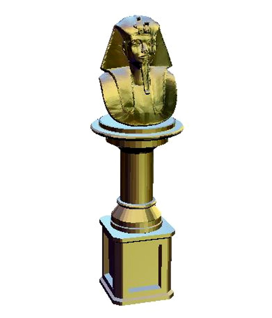 Pharaoh with half-length column