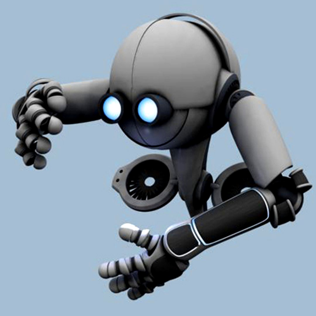 Worker Robot Rigged (Character Studio)