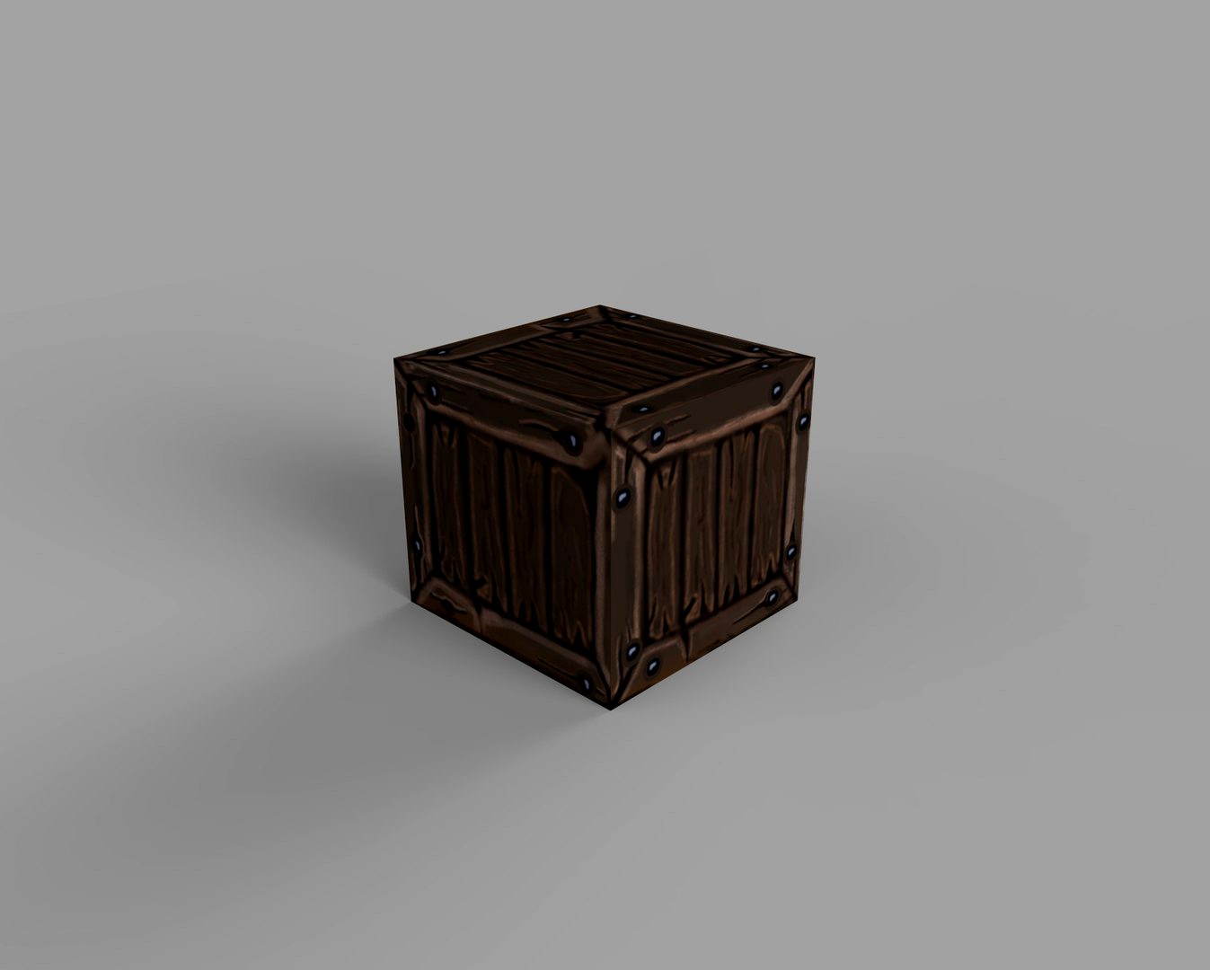 Handpainted wooden box