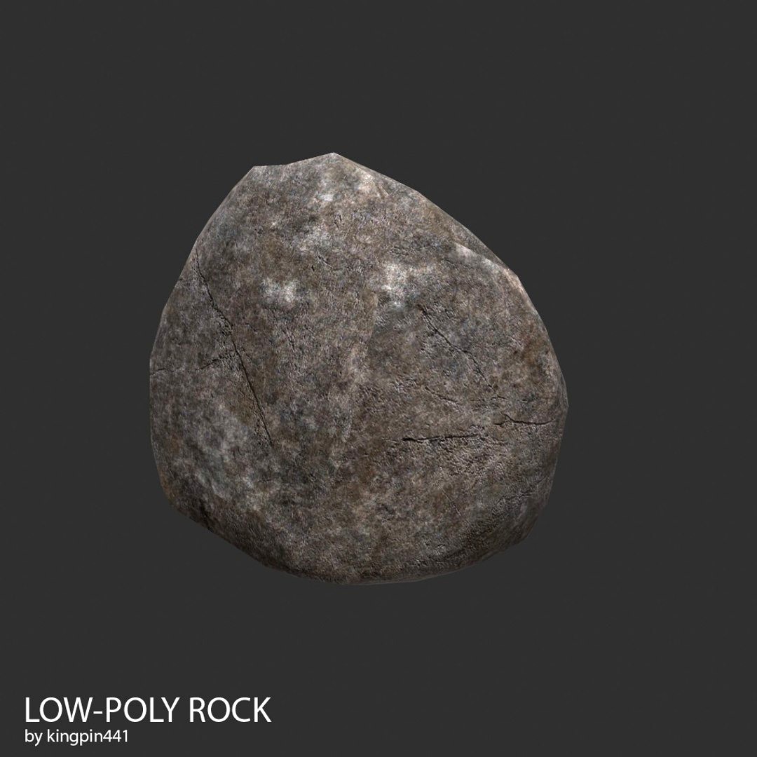 Low-poly Rock 29
