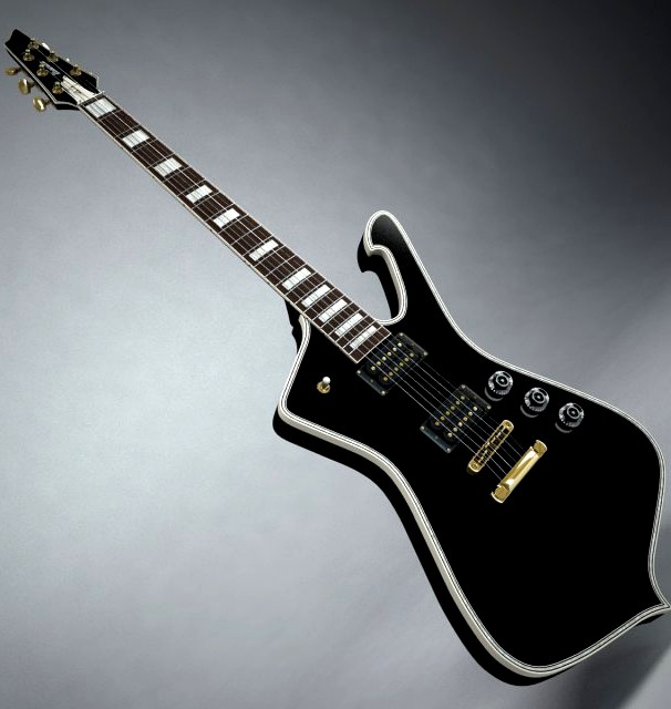 Ibanez IceMan Paul Stanley Guitar 3D Model