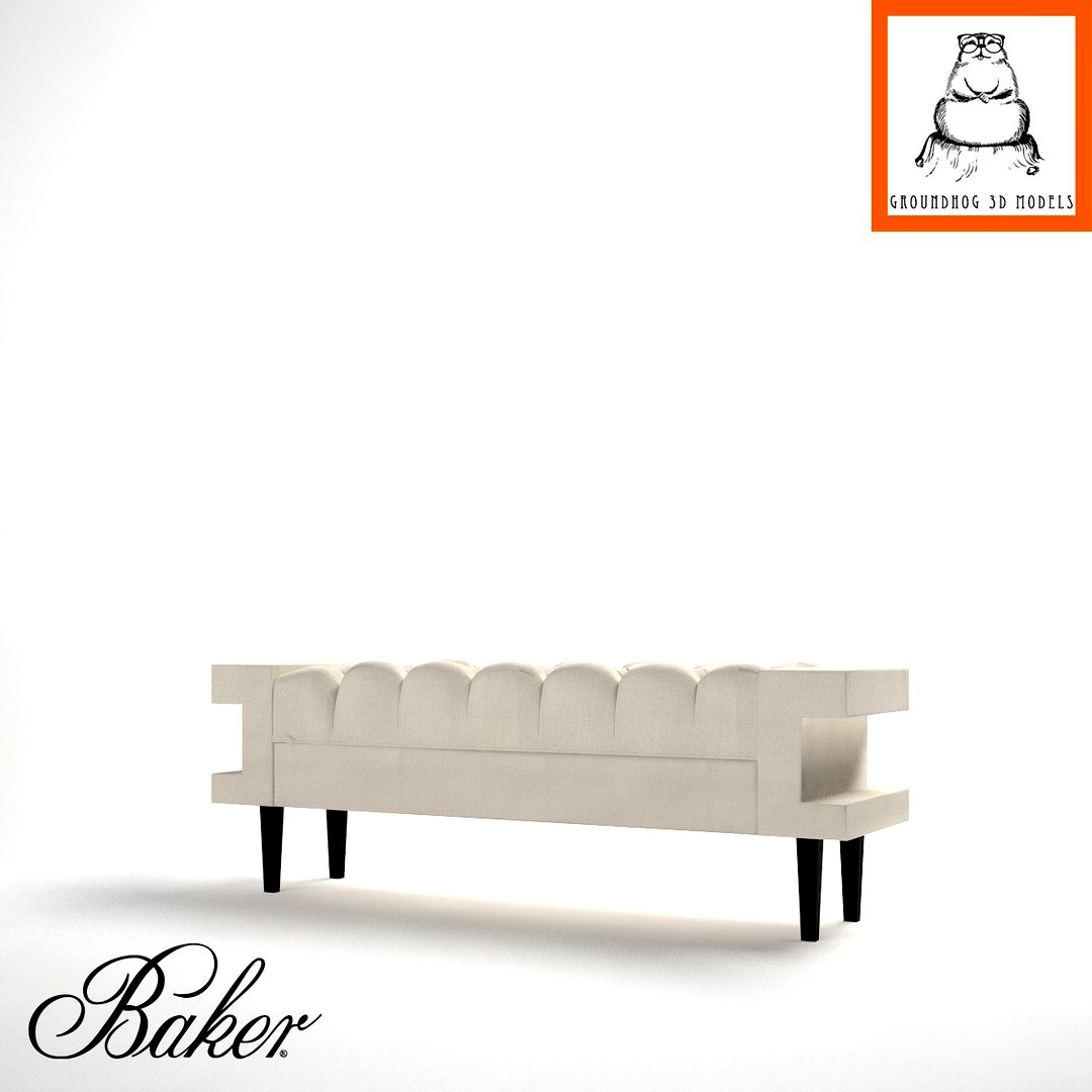 Groundhog 3D Models | Baker Cleo Bench
