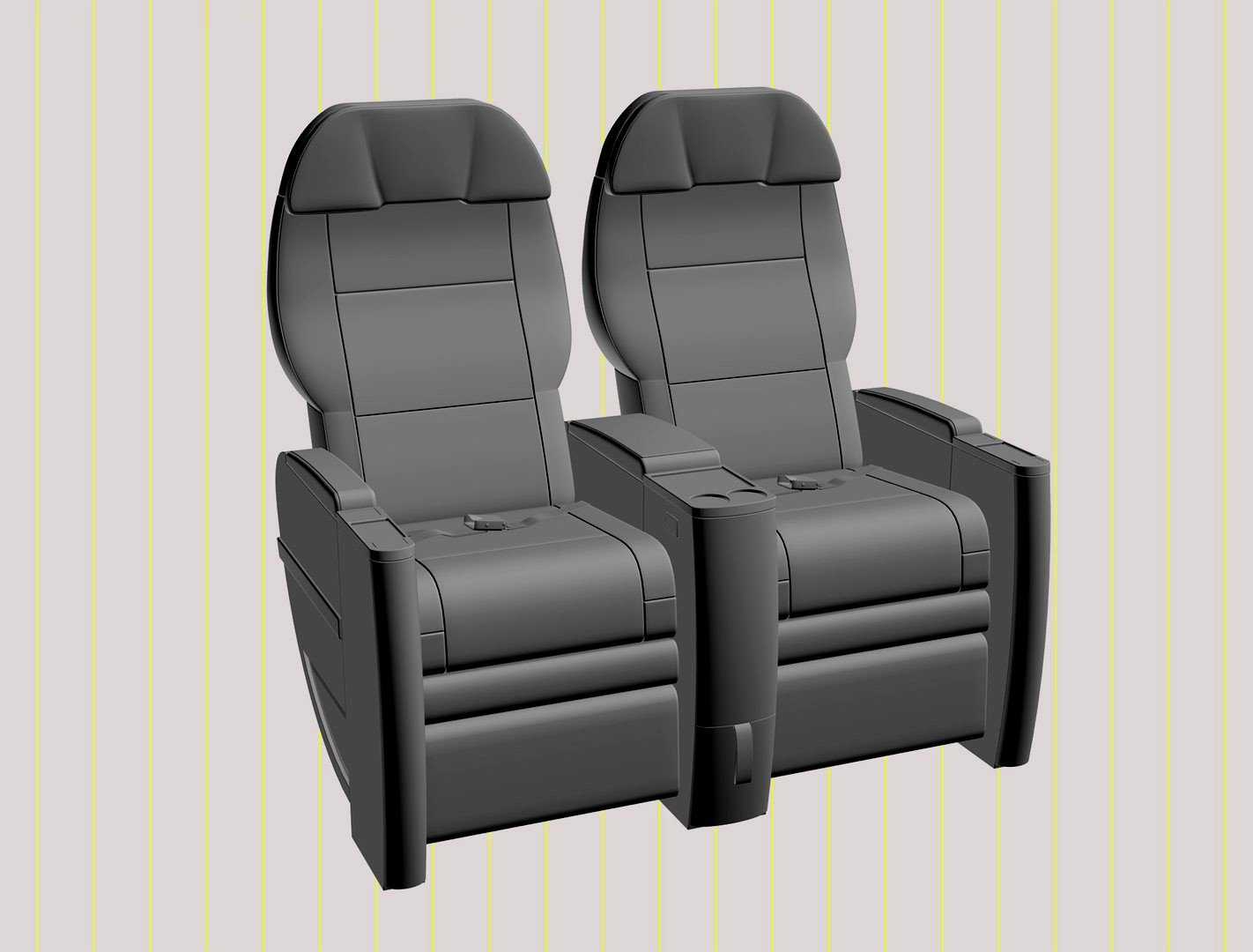 airplane seat of business class