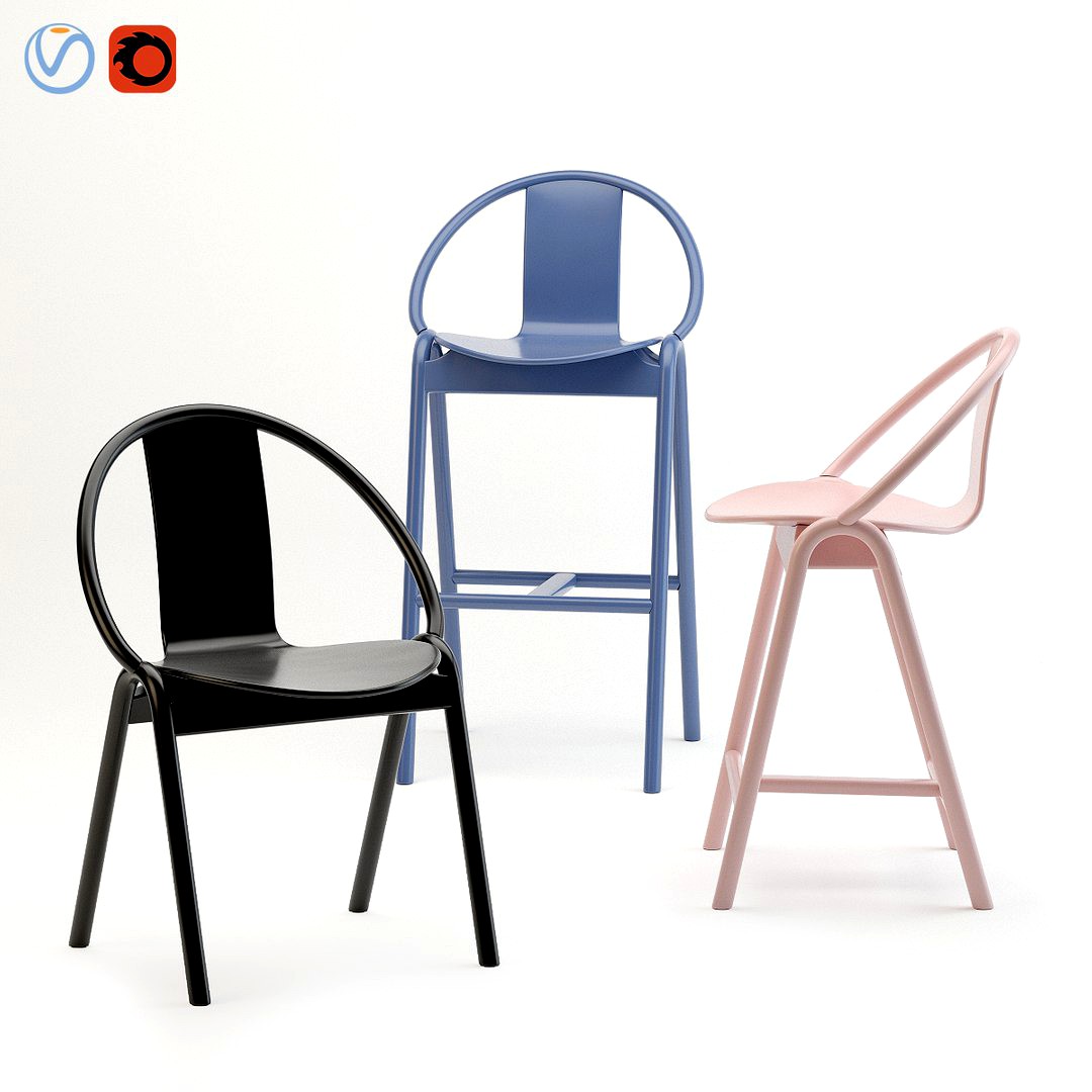 Ton Grand Slam Armchair and Barstool