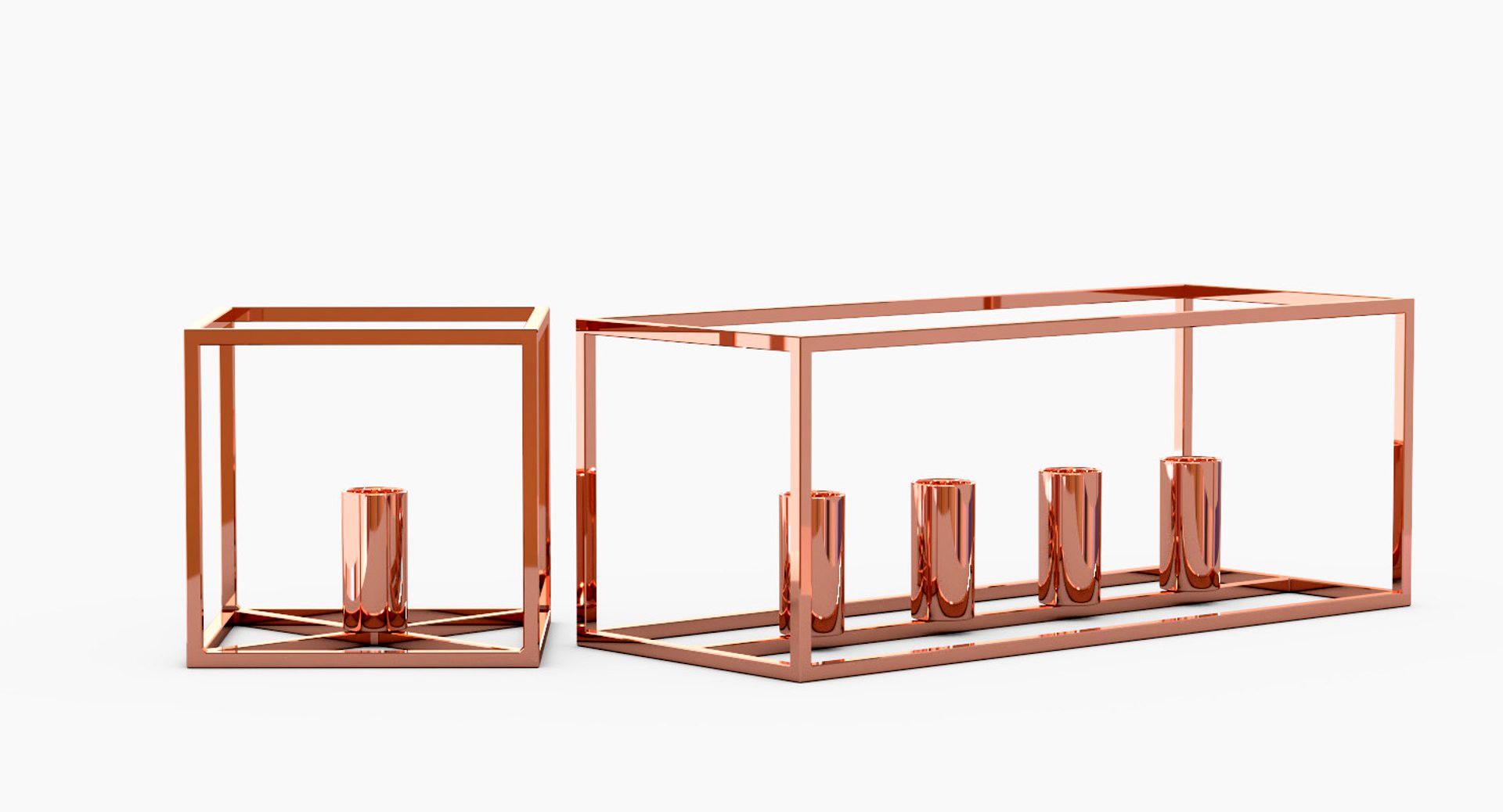 Copper Candle Holder Pipe