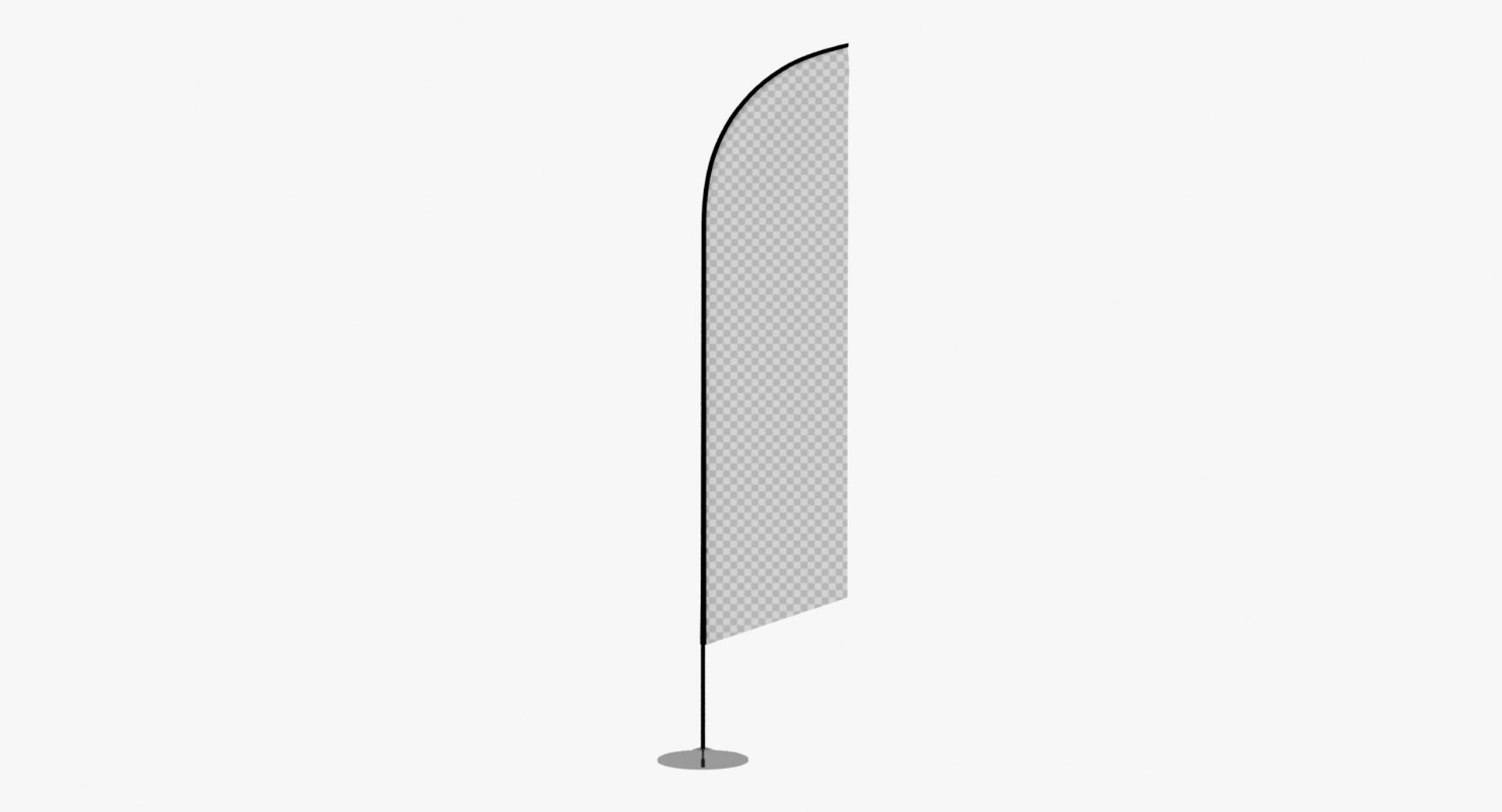 Promo Flag Feather Angled 350cm