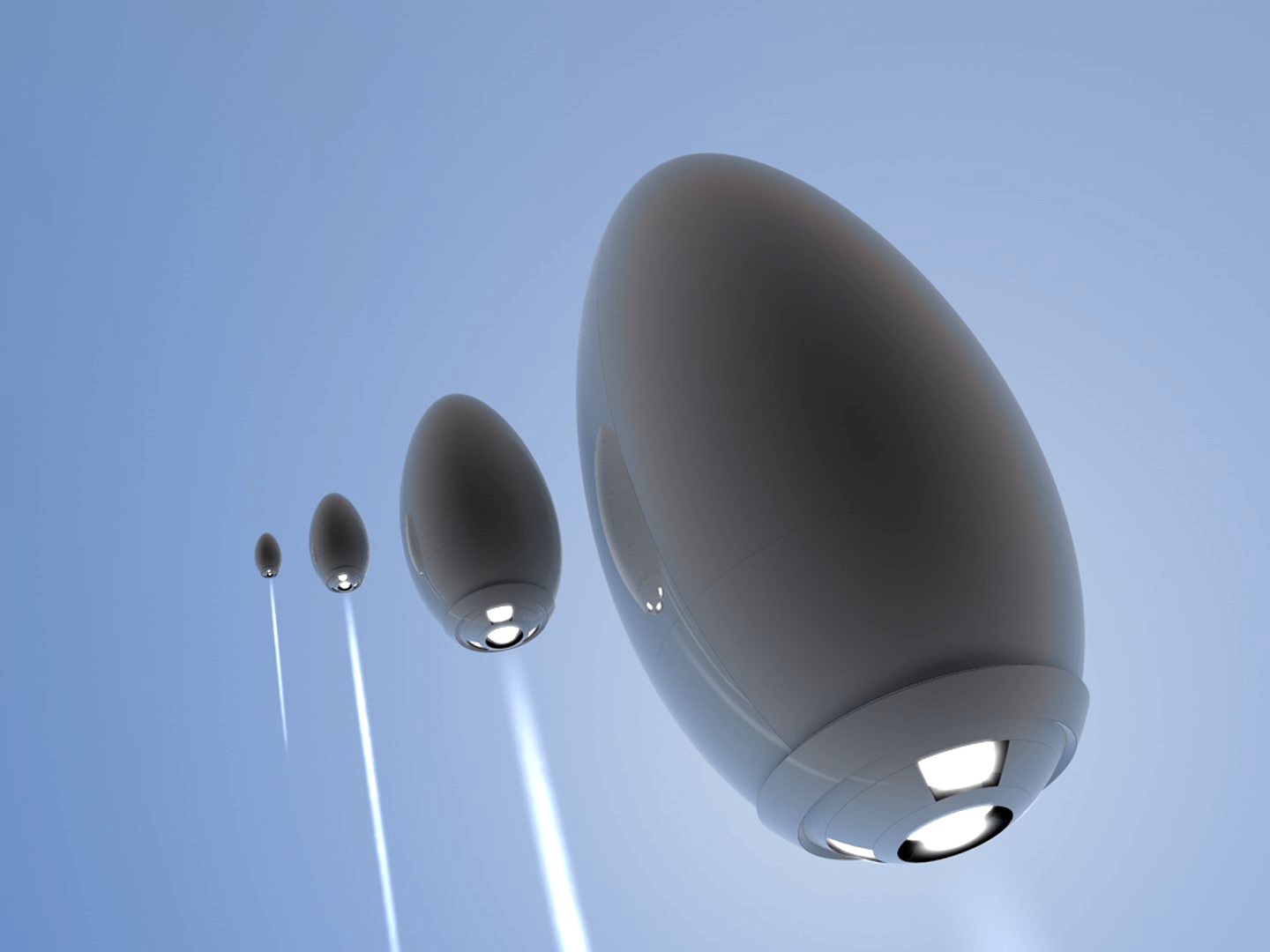 Futuristic Launcher Drone