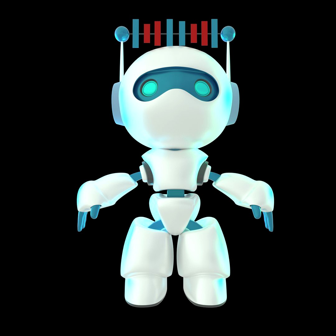 Robot Mascot 3D Character Model