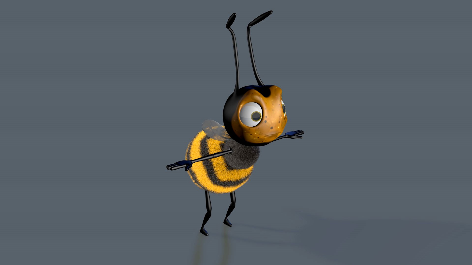 Bee rigged