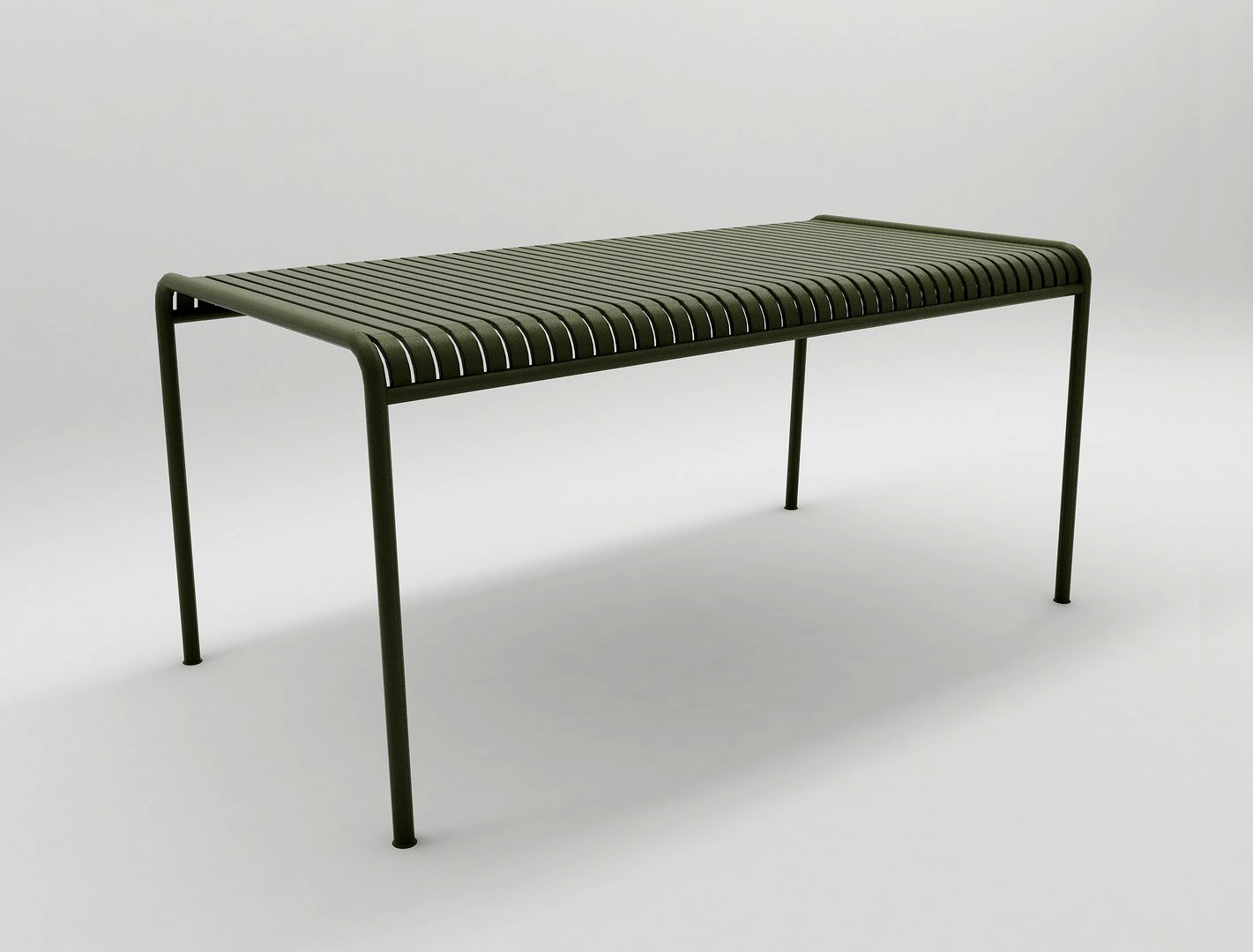 olive palissade wide table hay design