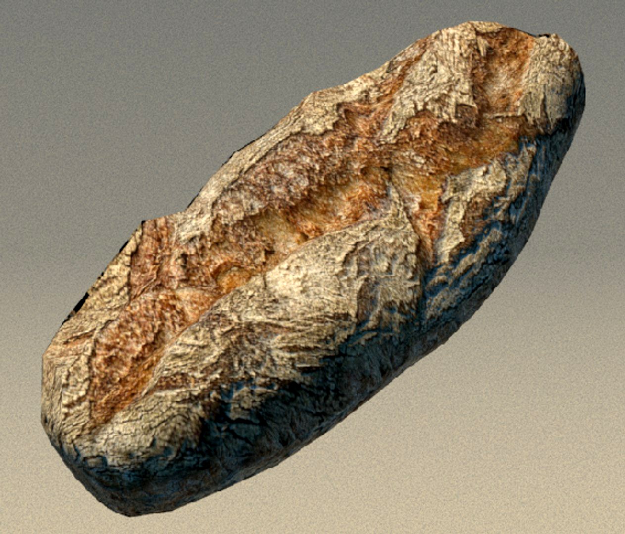 Brown bread Lowpoly
