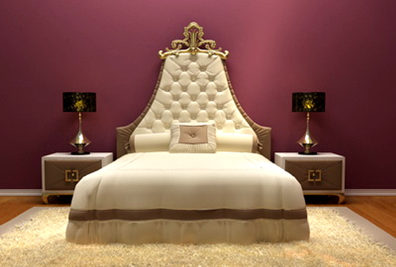 European-style luxury bed