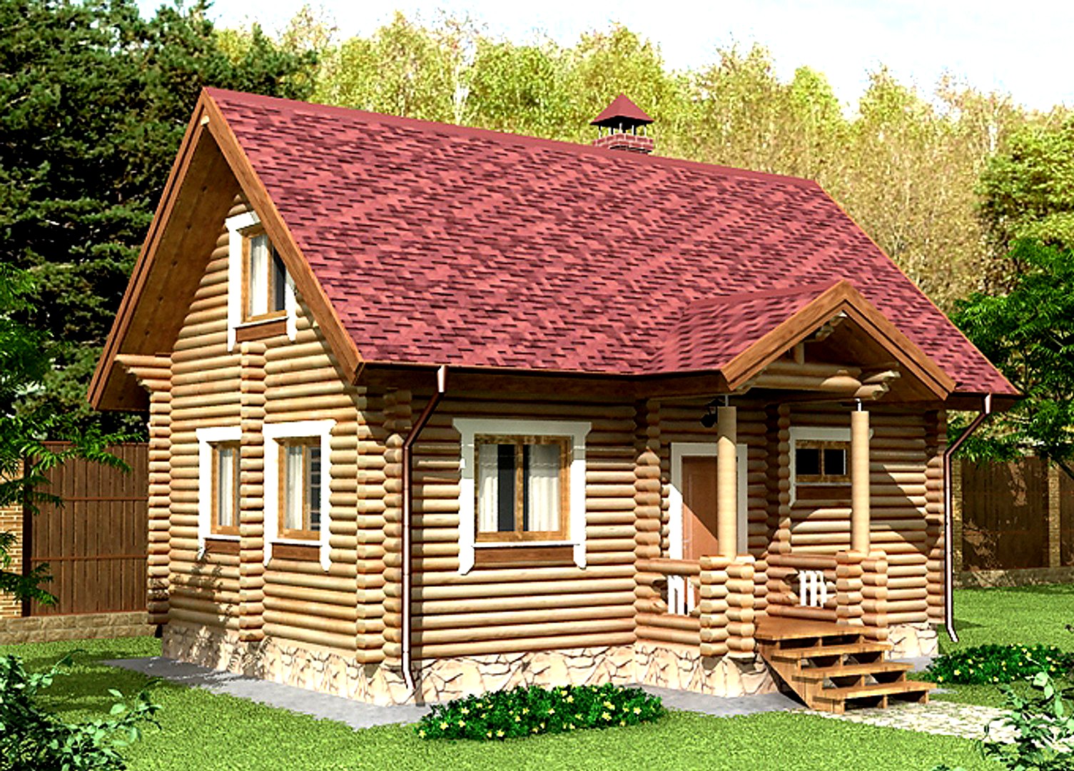 Log House 5.6 x 8.2m
