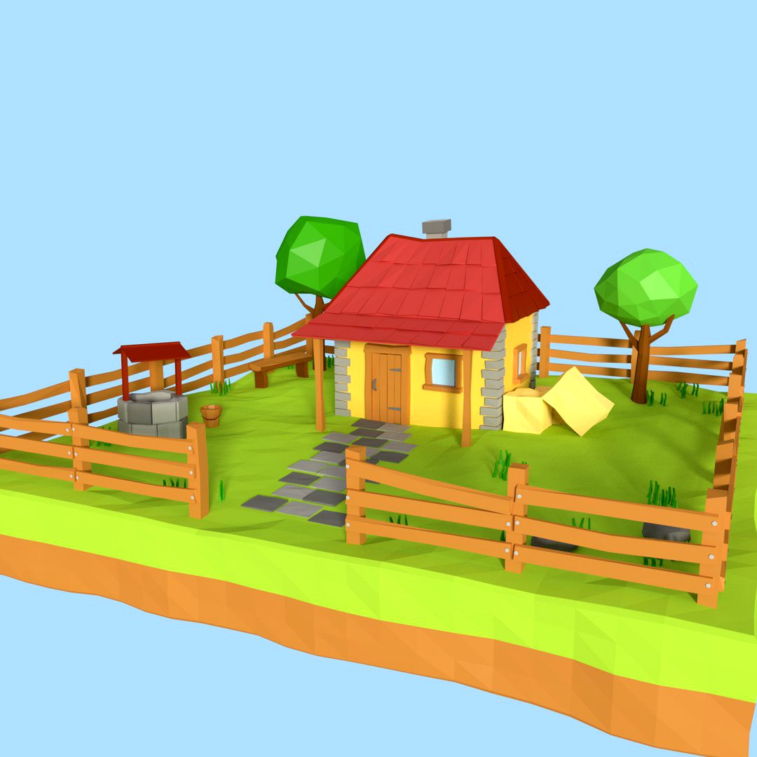 Cartoon Country House