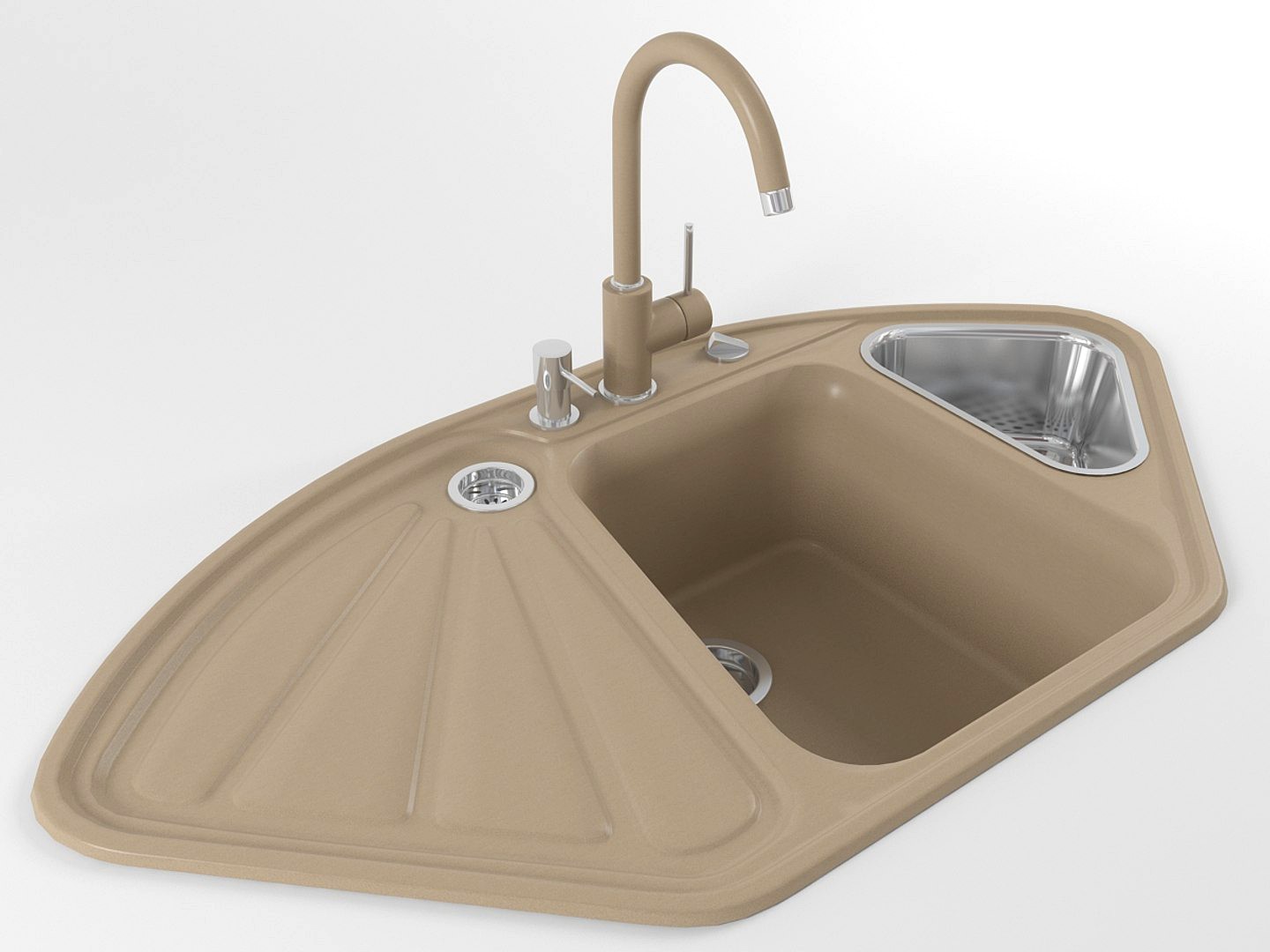 Kitchen sink DELTA (Beige)