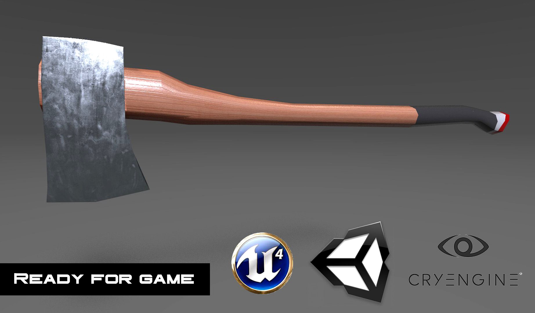 woodcutter axe+bonus highpoly