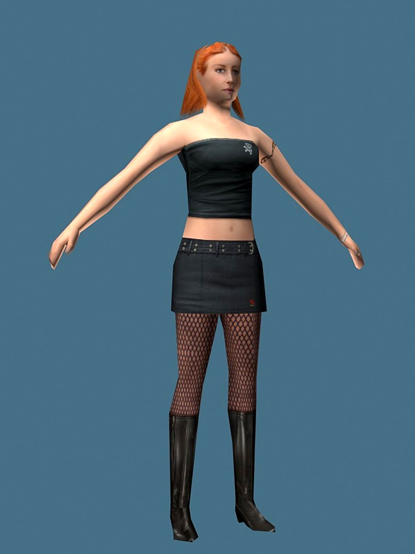 High Heel Girl (Low Poly)