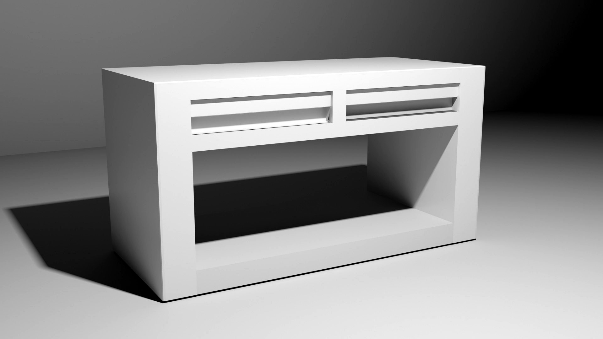 white drawer