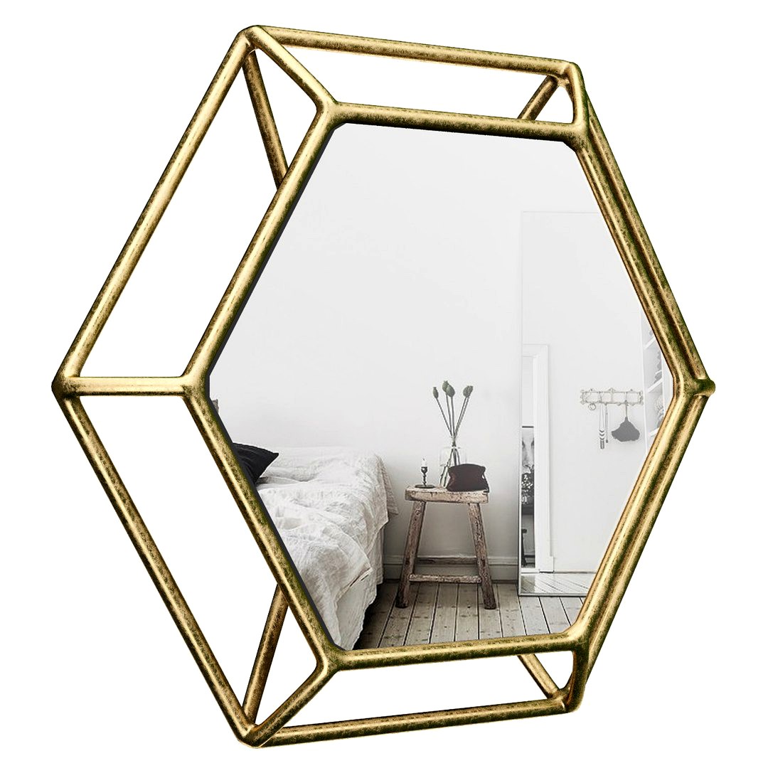Hexagonal Wall Mirror IVBX5703