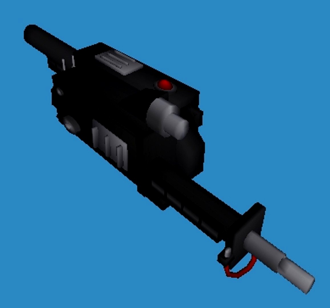 Ghostbusters Proton Gun 3DS,OBJ, and MS3D