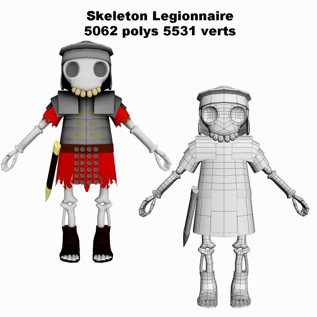 Skeleton Legionnaire Animated