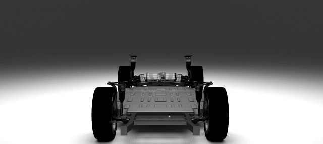 Tesla Model S Chassis 3D Model