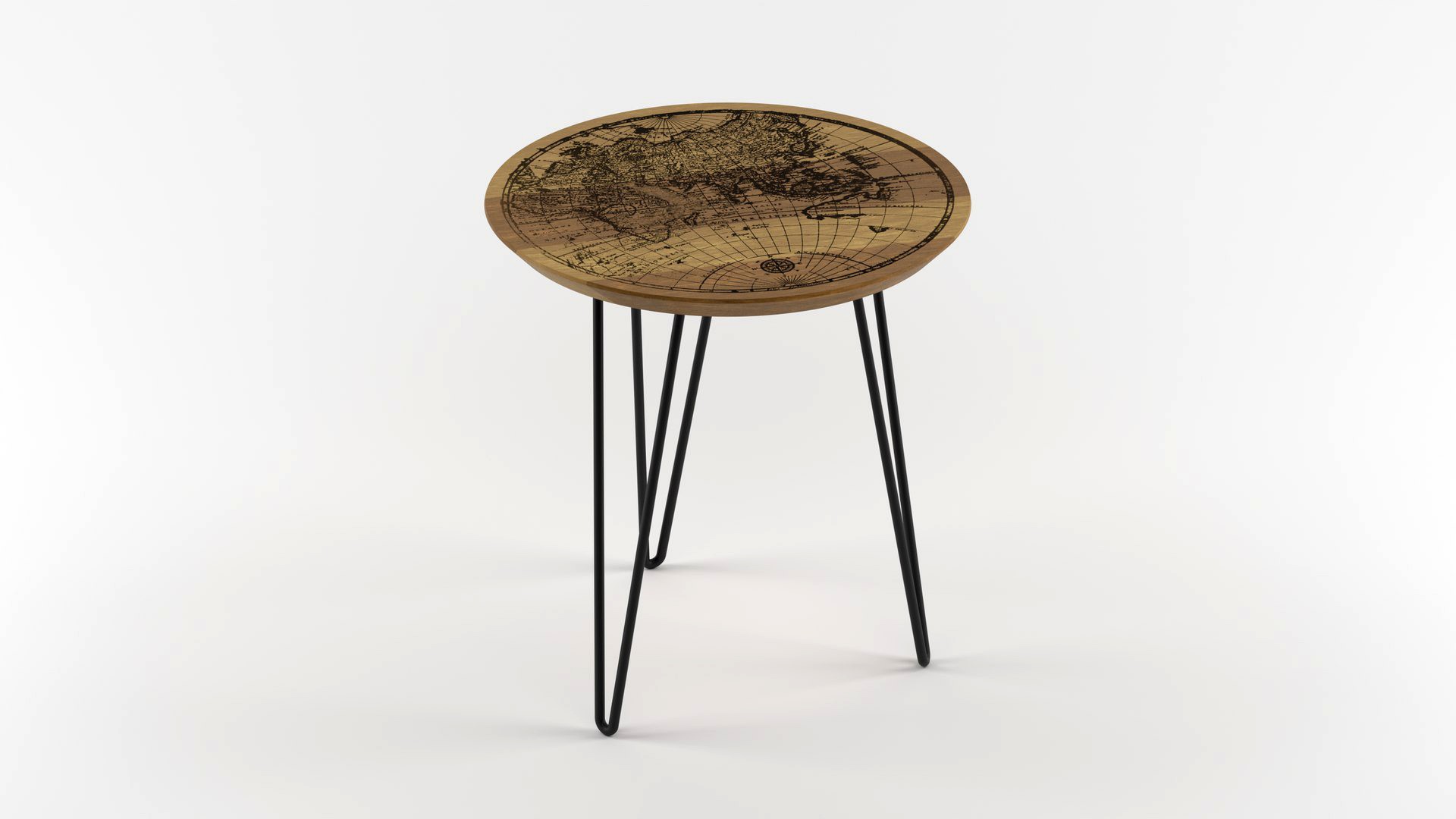 World map table 3d model