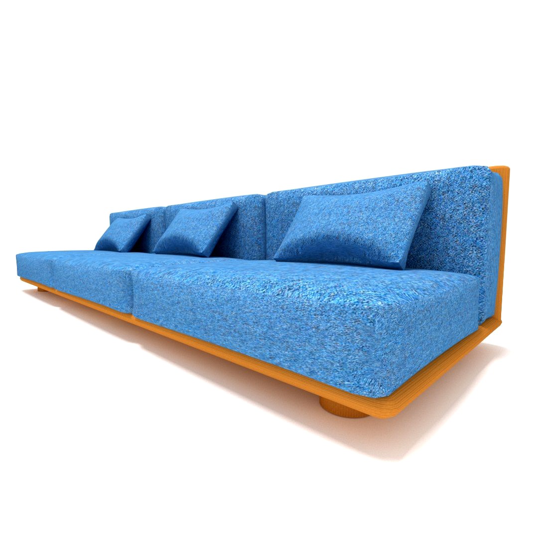 Modern blue sofa 3