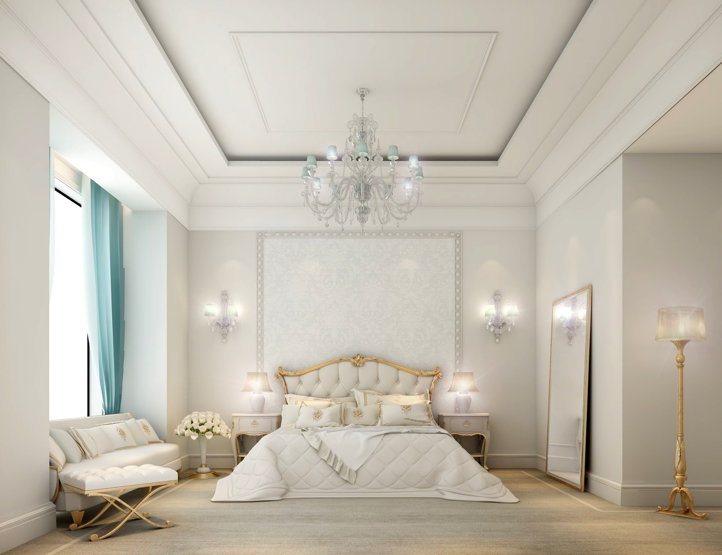 classic bedroom full interior scene 03