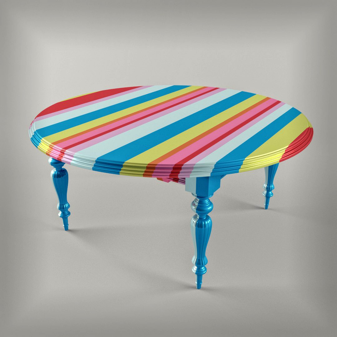 Striped table