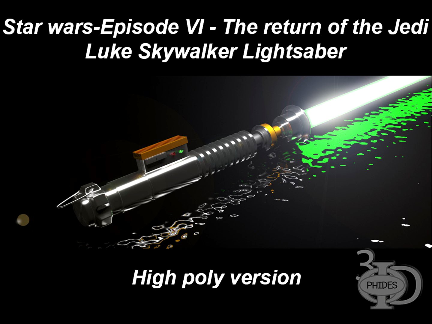 Luke's Lightsaber (high poly version)