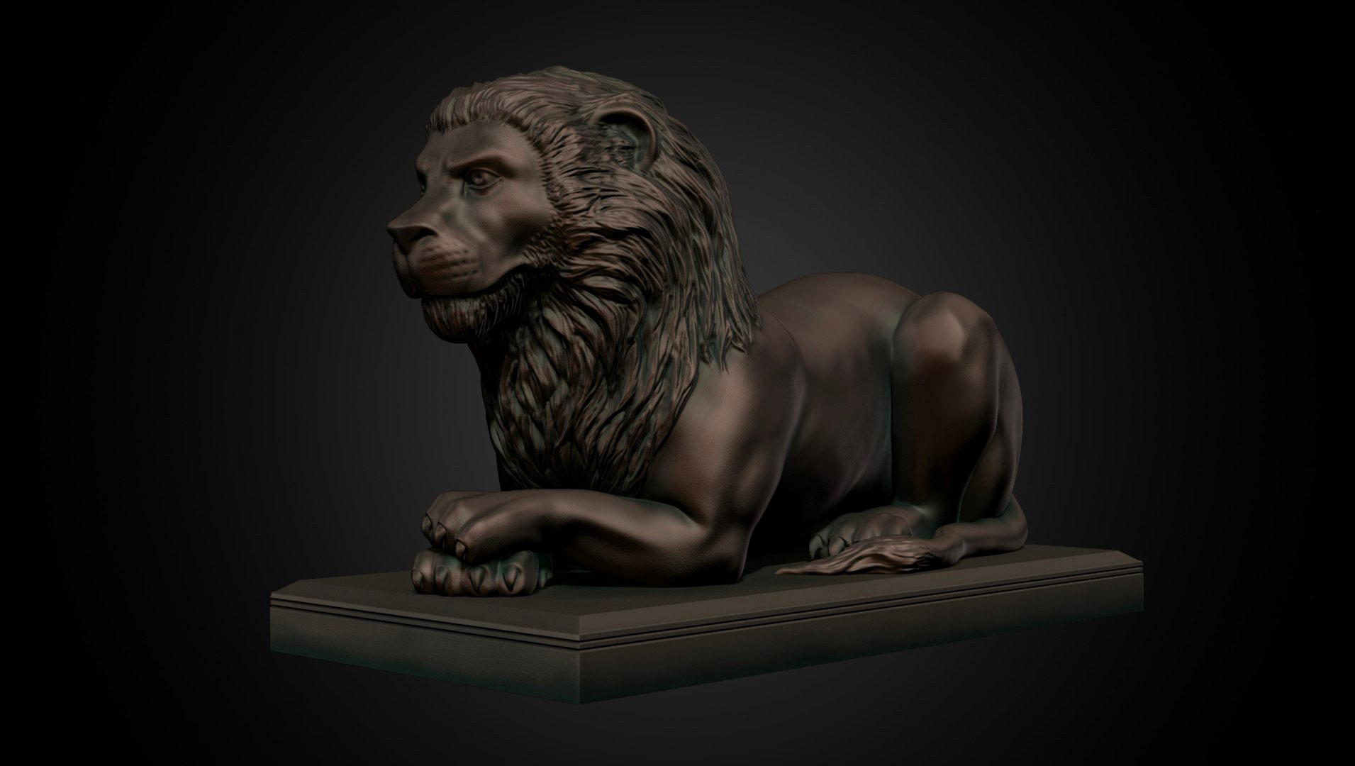 Lion statue